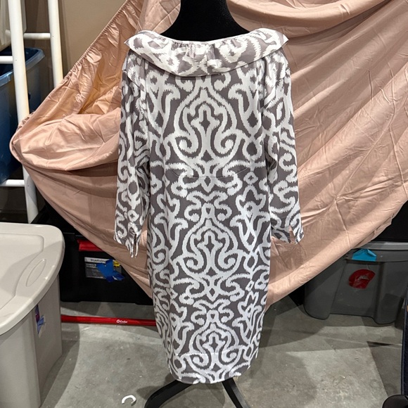 Gretchen Scott Designs Gray and White Dress - Picture 3 of 5